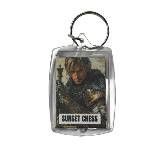 Brave Knight - Chess  Photo Keychain