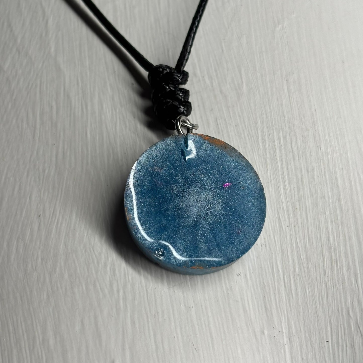 Orange Rook - Handmade Resin Chess Necklace