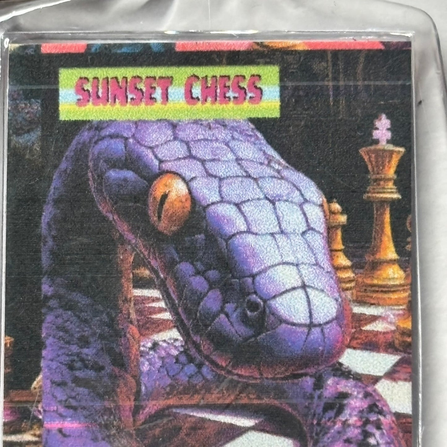 Purple Snake - Chess  Photo Keychain