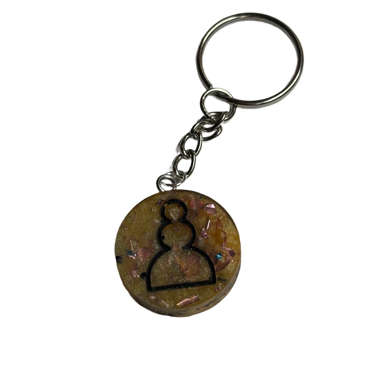 Banana Pawn Royalty - Handmade Resin Keychain - Flat Edition