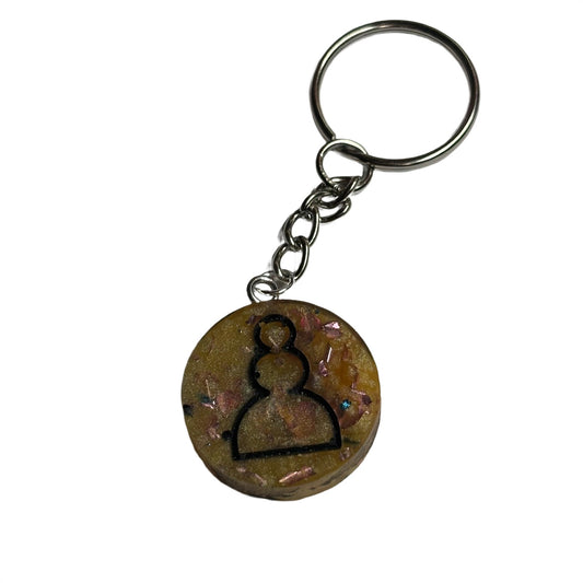 Banana Pawn Royalty - Handmade Resin Keychain - Flat Edition