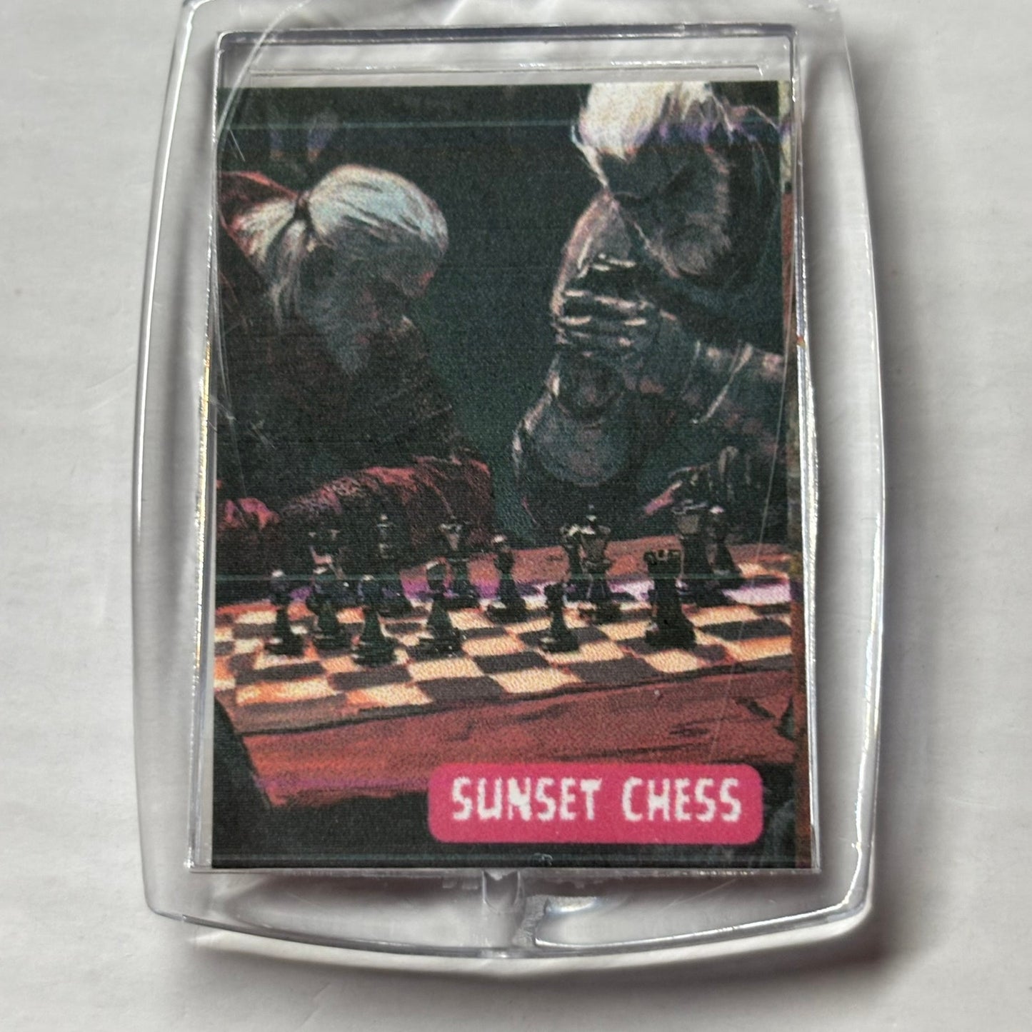 Bagged Faces - Chess  Photo Keychain