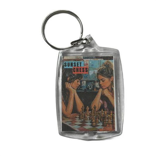Young Ladies - Chess  Photo Keychain