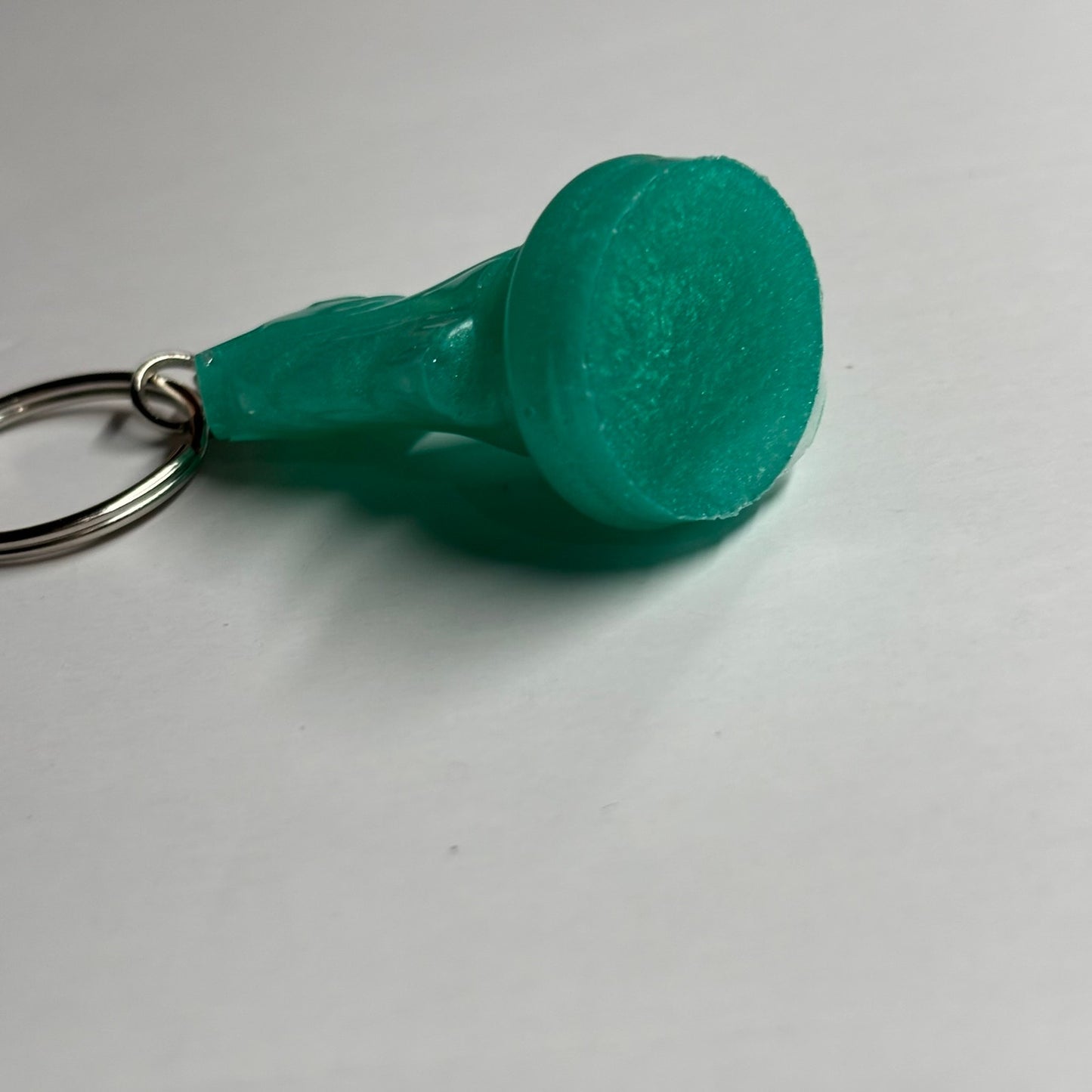 Solid Green Knight - Handmade Resin Keychain