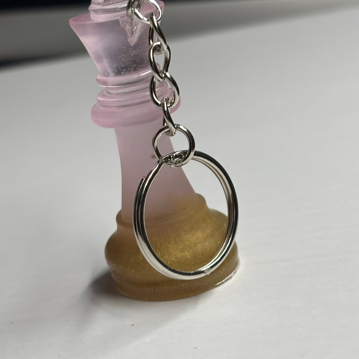 Splendid Pink King - Handmade Resin Keychain