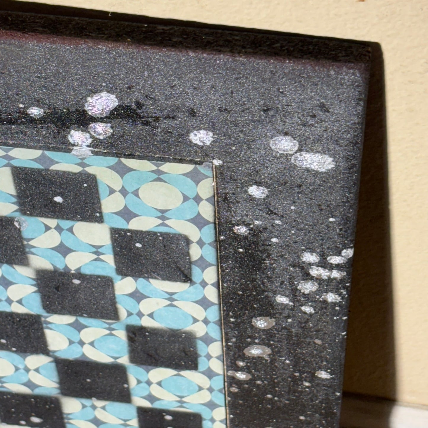 Blue & Green Pattern - Large Scrapbook Chess Board