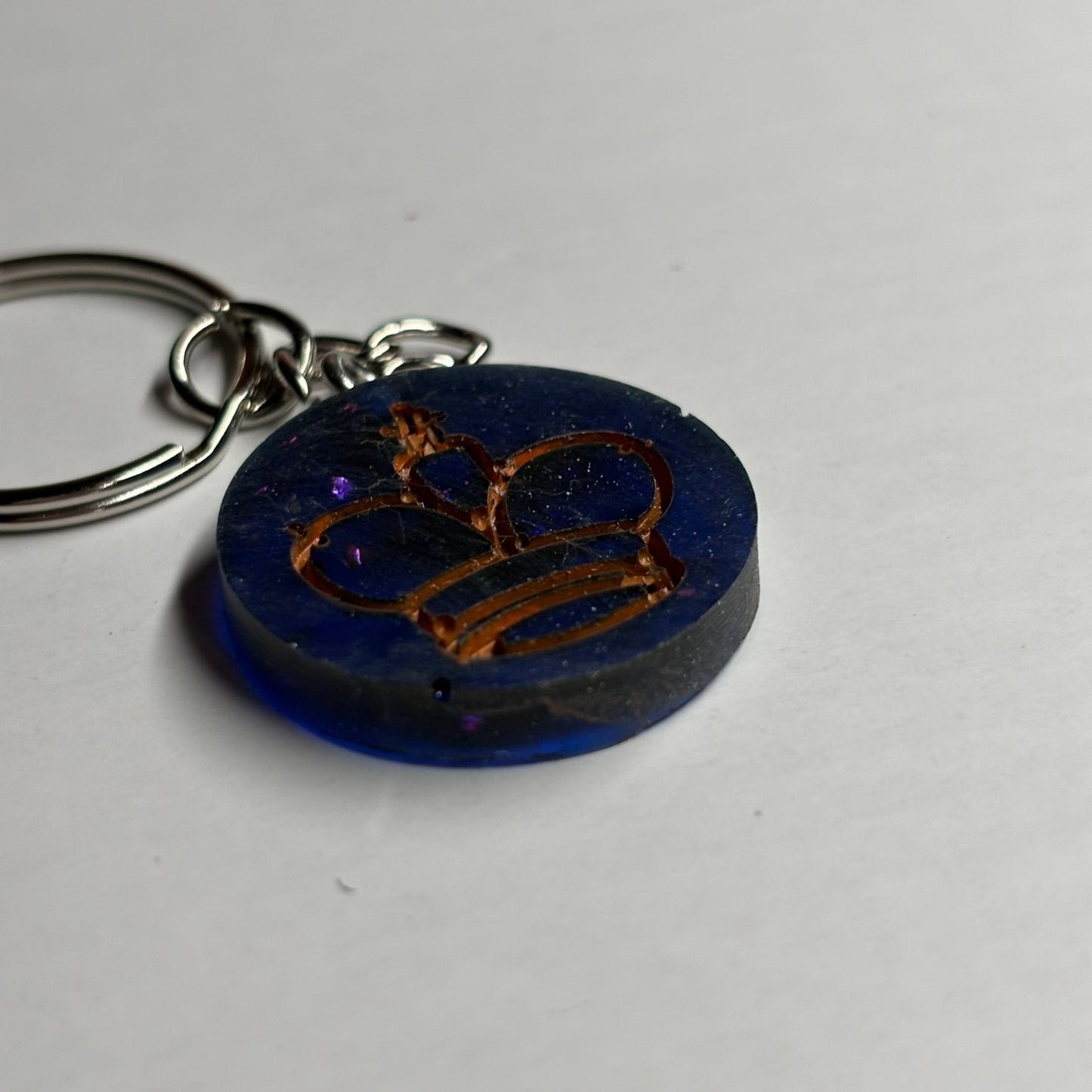 Orange Blue King - Handmade Resin Keychain
