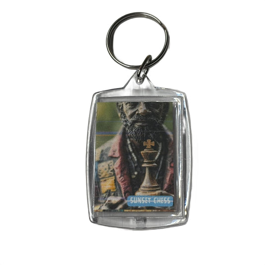 A Simple Man - Chess  Photo Keychain