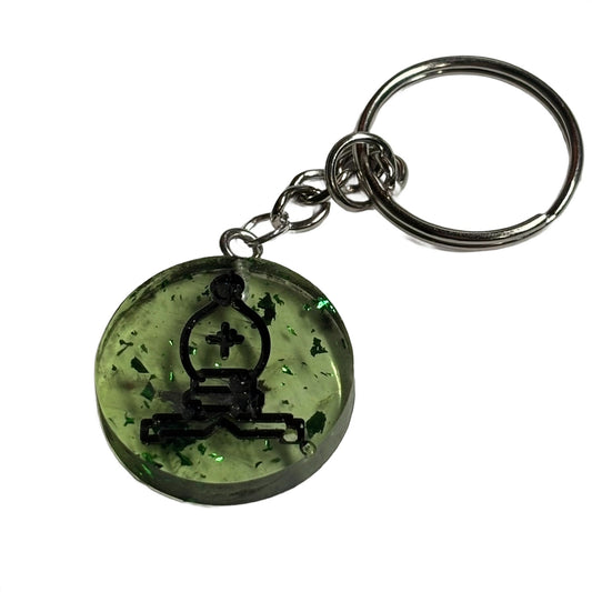 Translucent Royalty - Handmade Resin Keychain - Flat Edition