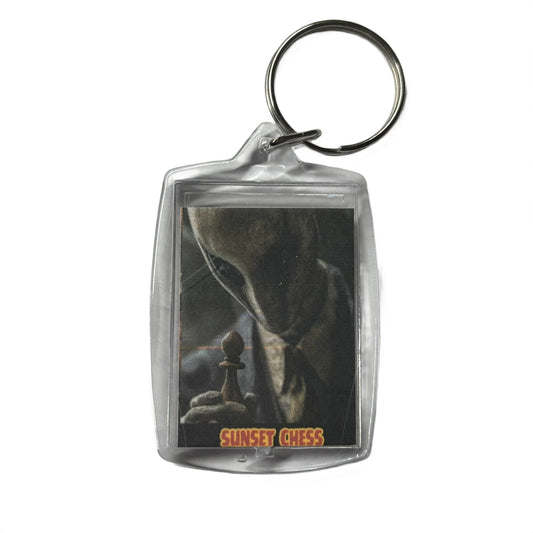 Dark Alien - Chess  Photo Keychain