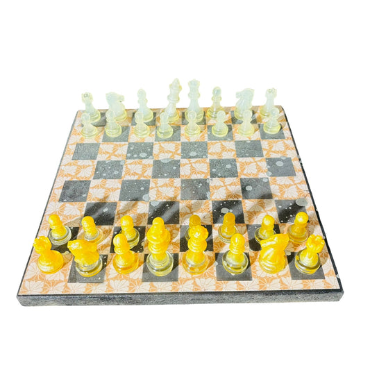 Vintage Brown Patter - Scrapbook Chess Set