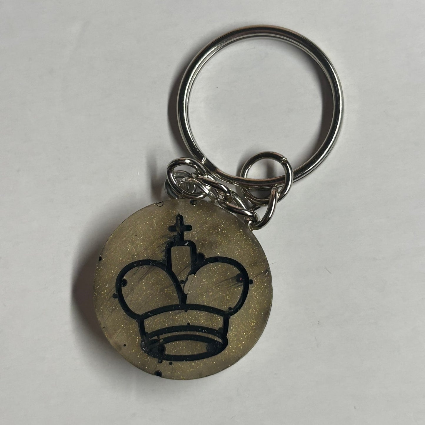 Yellow King - Handmade Resin Keychain