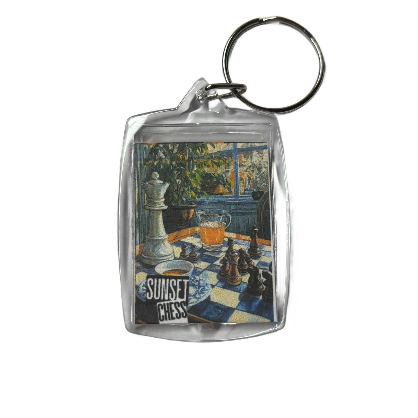 Orange Juice - Chess  Photo Keychain