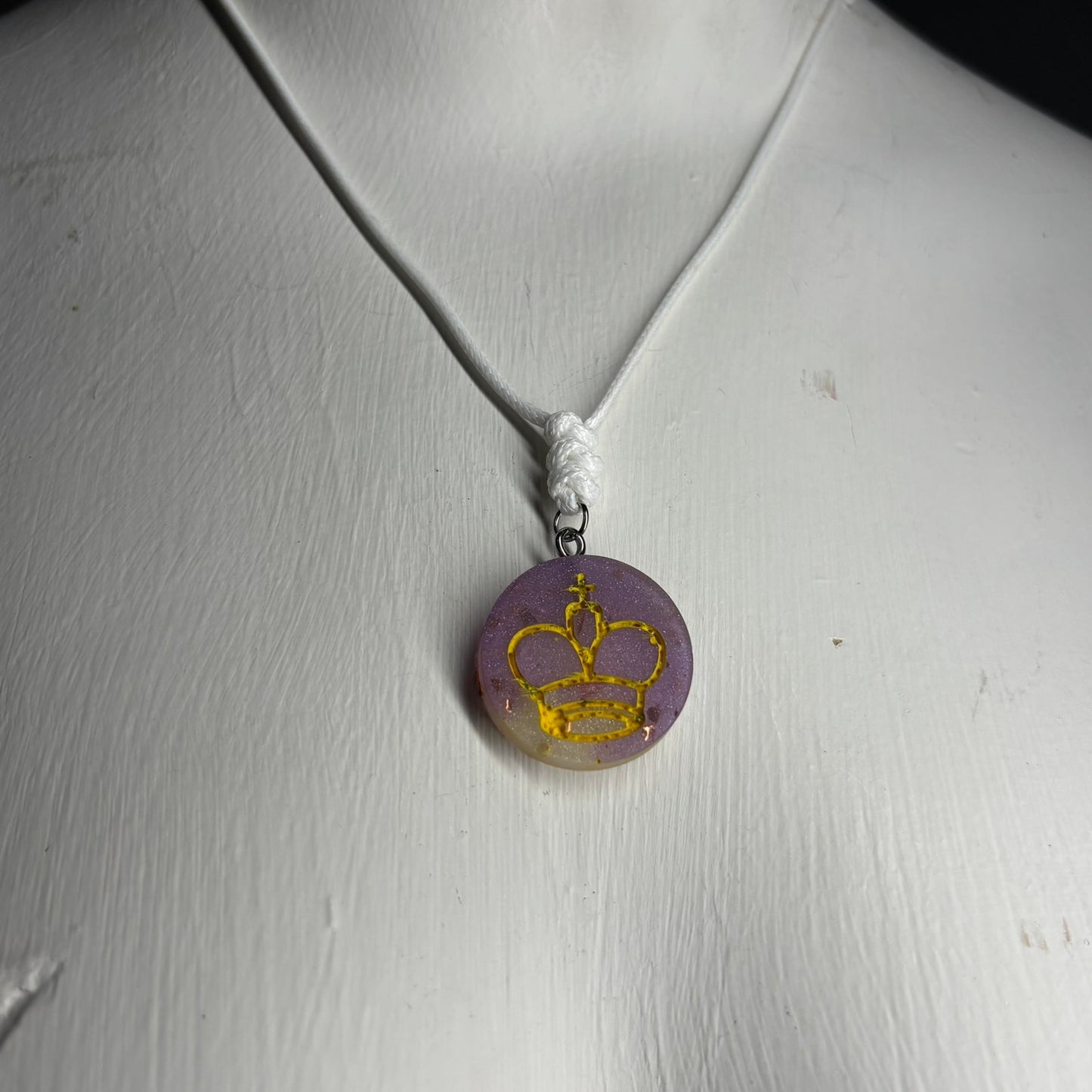 Laker Purple King - Handmade Resin Chess Necklace