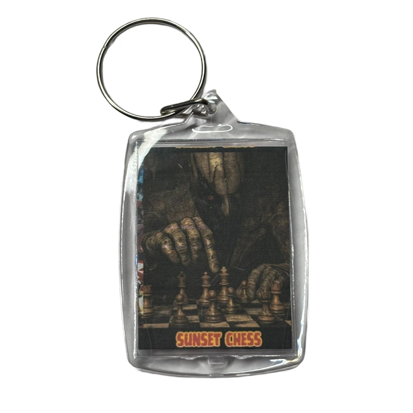 Dark Man - Chess  Photo Keychain