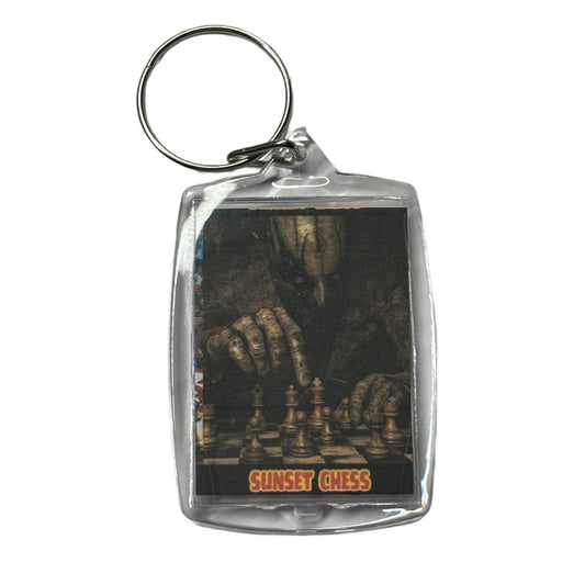 Dark Man - Chess  Photo Keychain