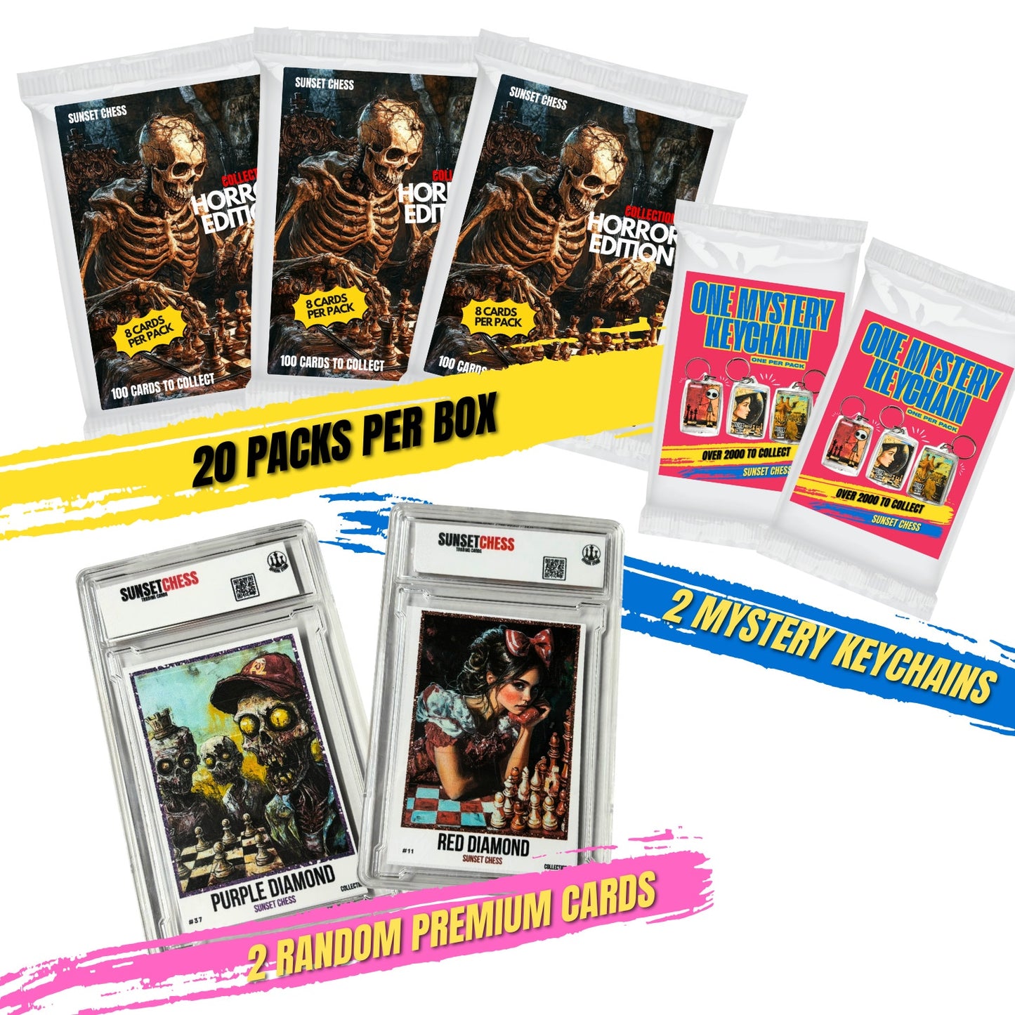 Horror Pack One - Jumbo Box Pack - Chess Trading Cards