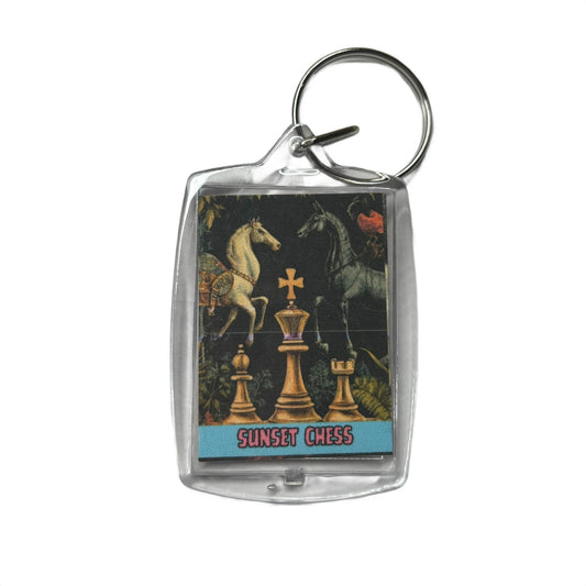 Horse Battle - Chess  Photo Keychain