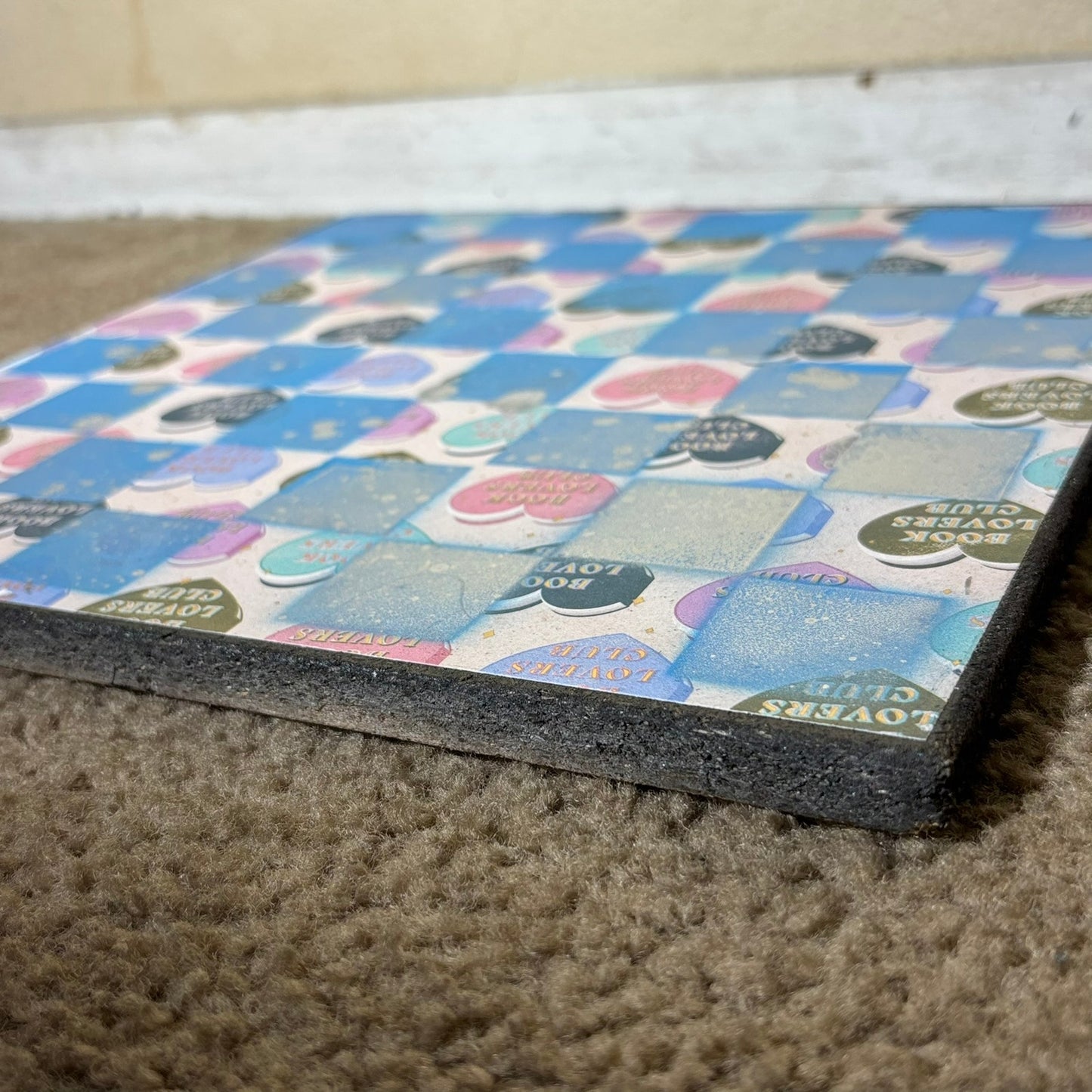 Lovely Blue - Scrapbook Chess Board