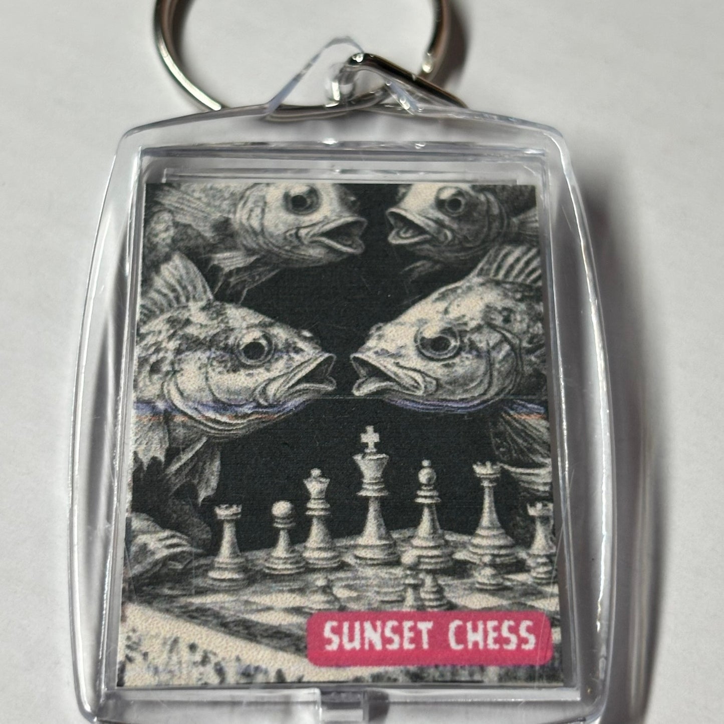 Underwater Games - Chess  Photo Keychain