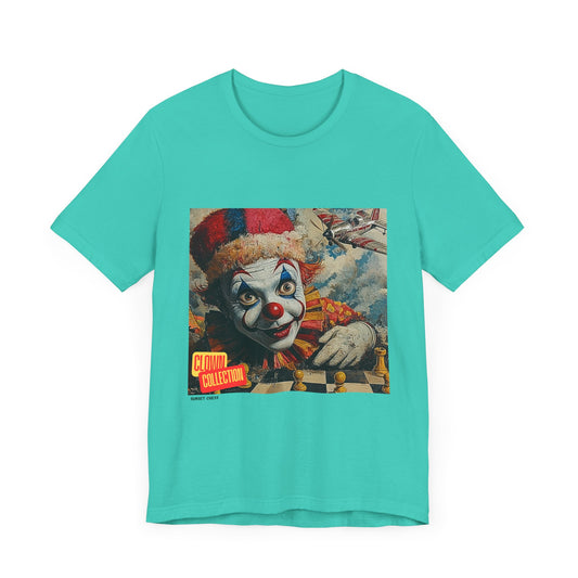 The Astonished Joker - Teal Blue Chess T Shirt