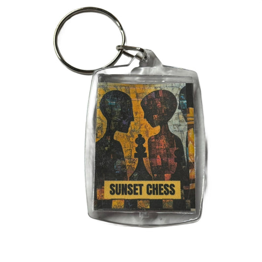 Dark Figures - Chess  Photo Keychain
