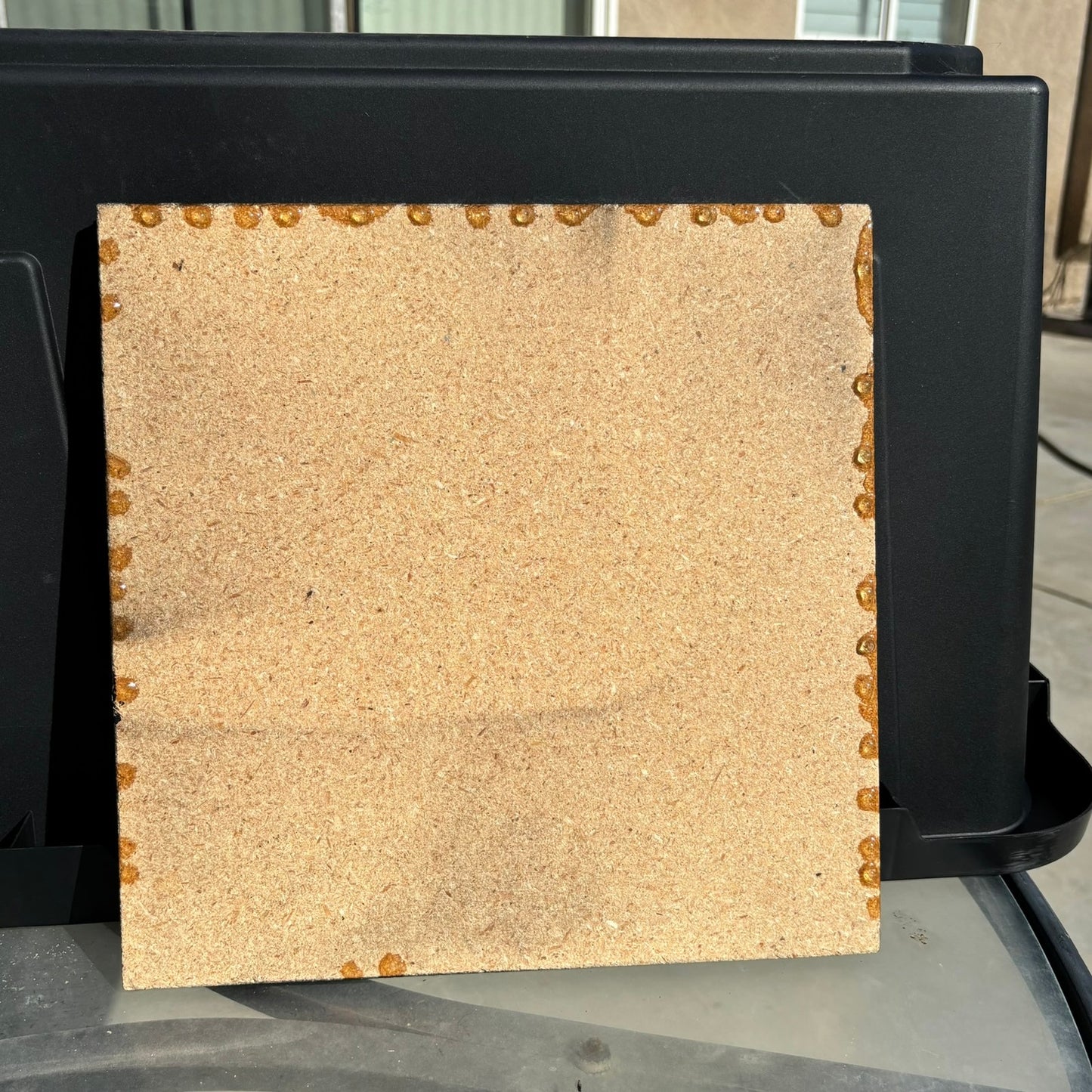 Burgundy Gold - Resin Coated Chess Board