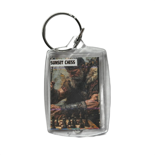 Viking Warrior - Chess  Photo Keychain