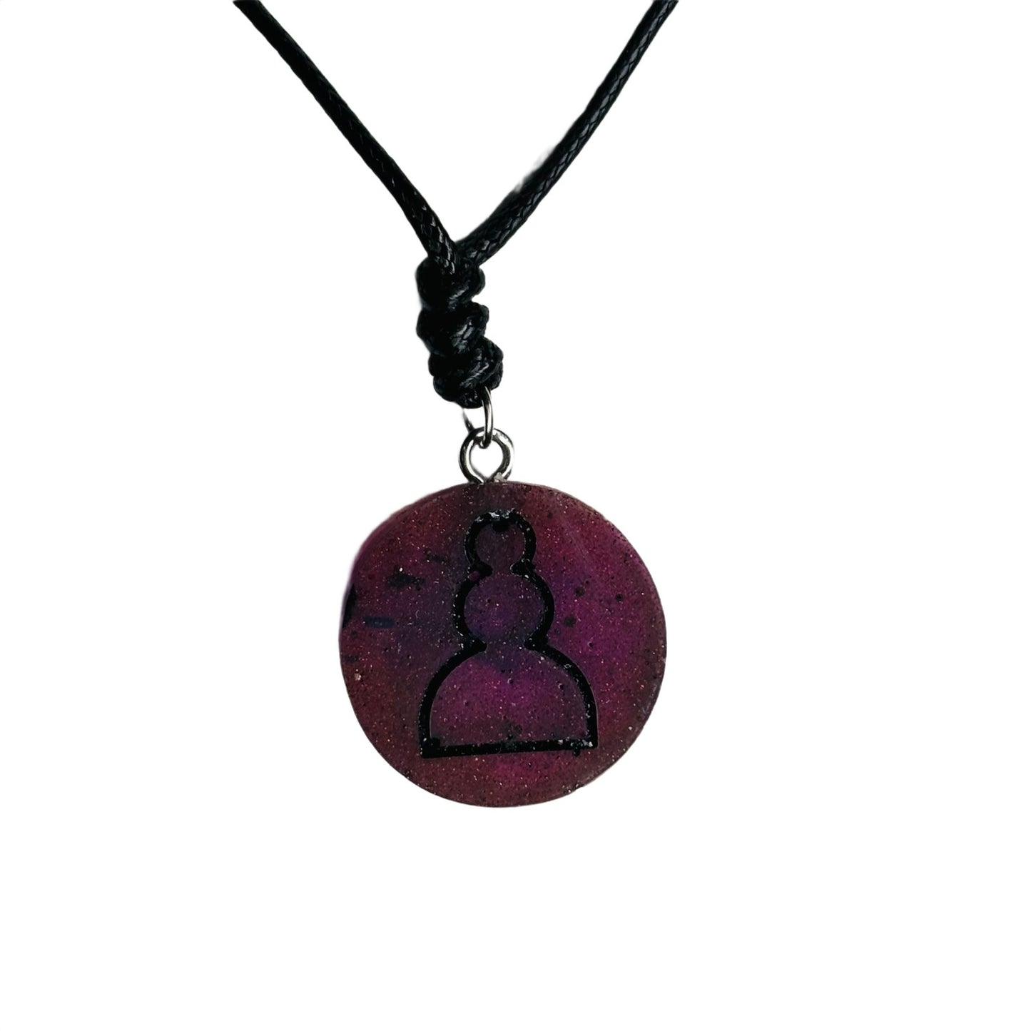 Copper Pawn - Handmade Resin Chess Necklace