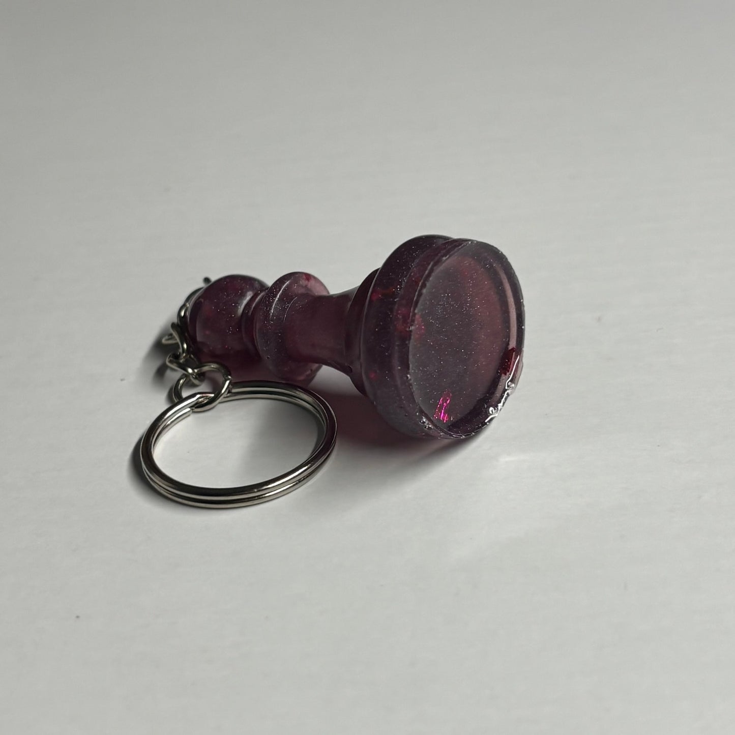 Purple Bishop - Handmade Resin Keychain