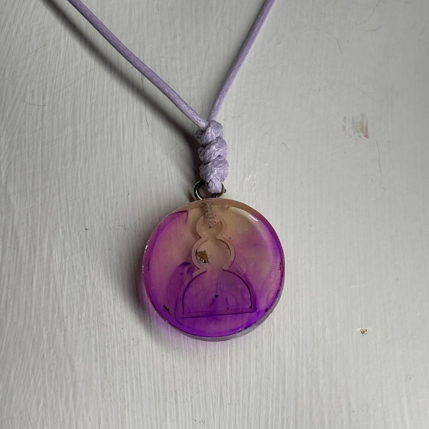 Fantastic Purple Pawn - Handmade Resin Chess Necklace