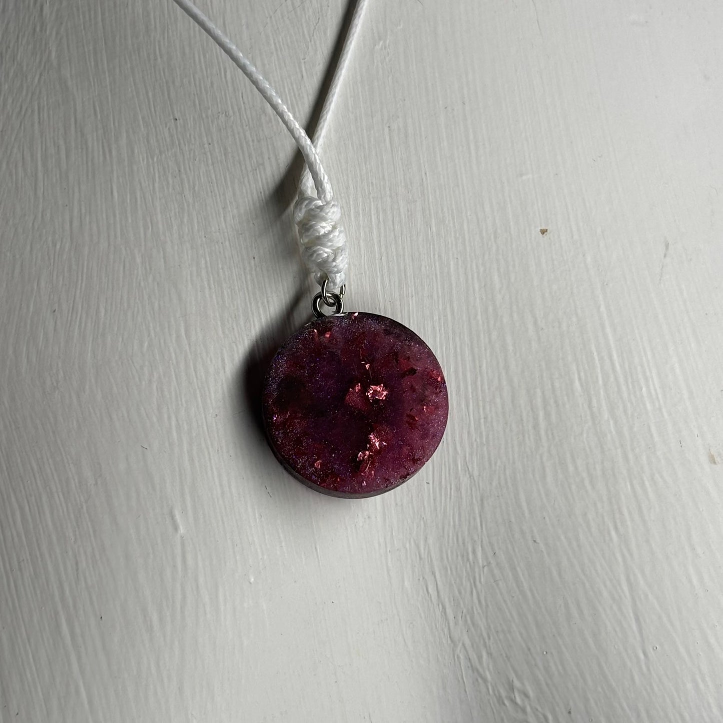 Dark Purple Queen - Handmade Resin Chess Necklace