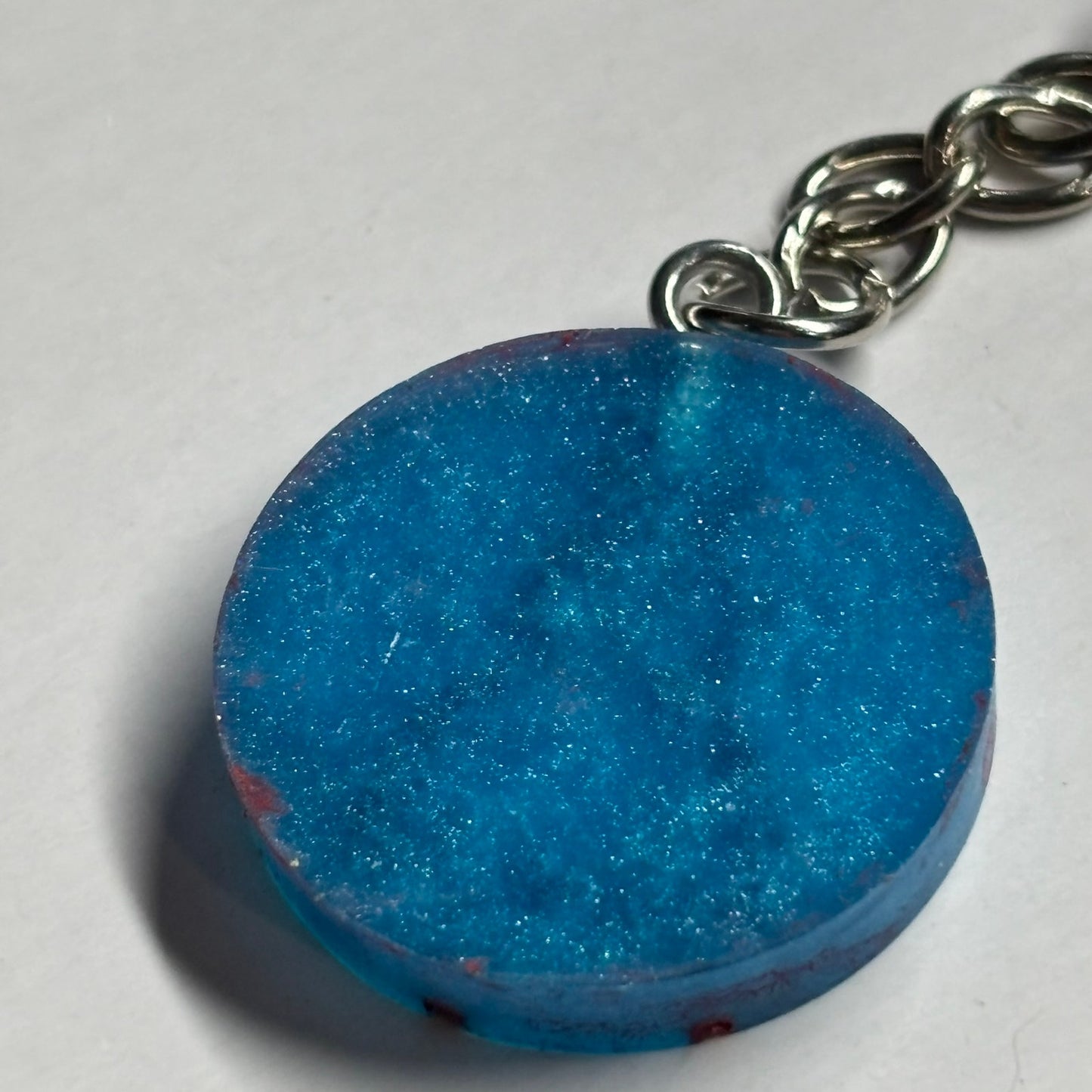 Blue Red Pawn - Handmade Resin Keychain