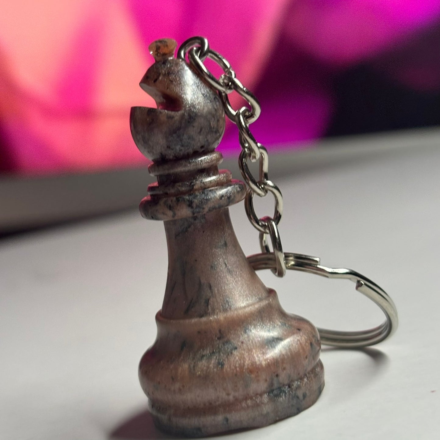 Rustic Bishop - Handmade Resin Keychain