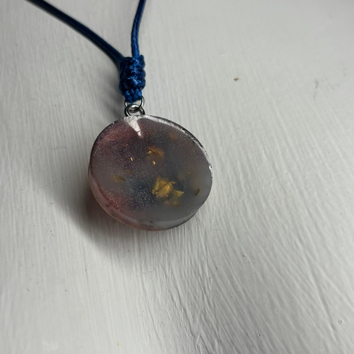 Vintage Dark Rook - Handmade Resin Chess Necklace