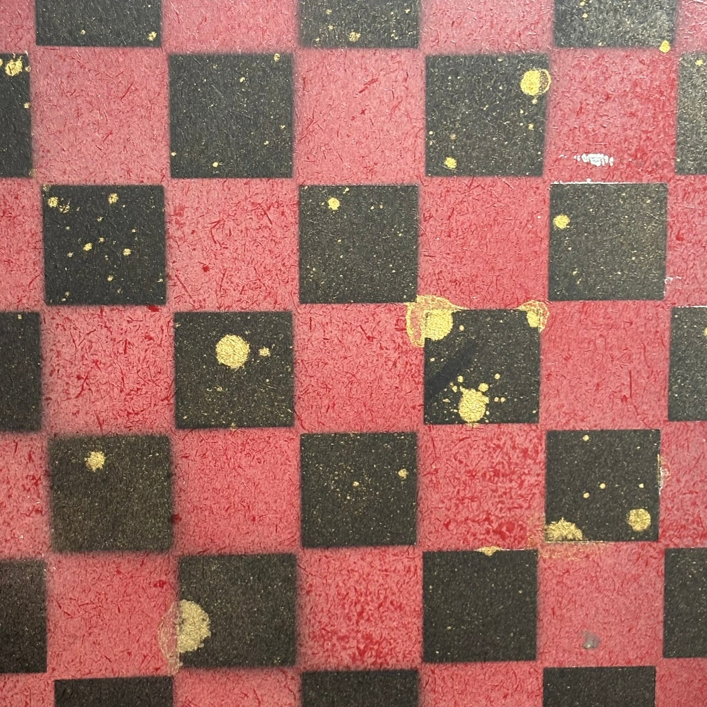 Chinese Golden Red - Painted Chess Board