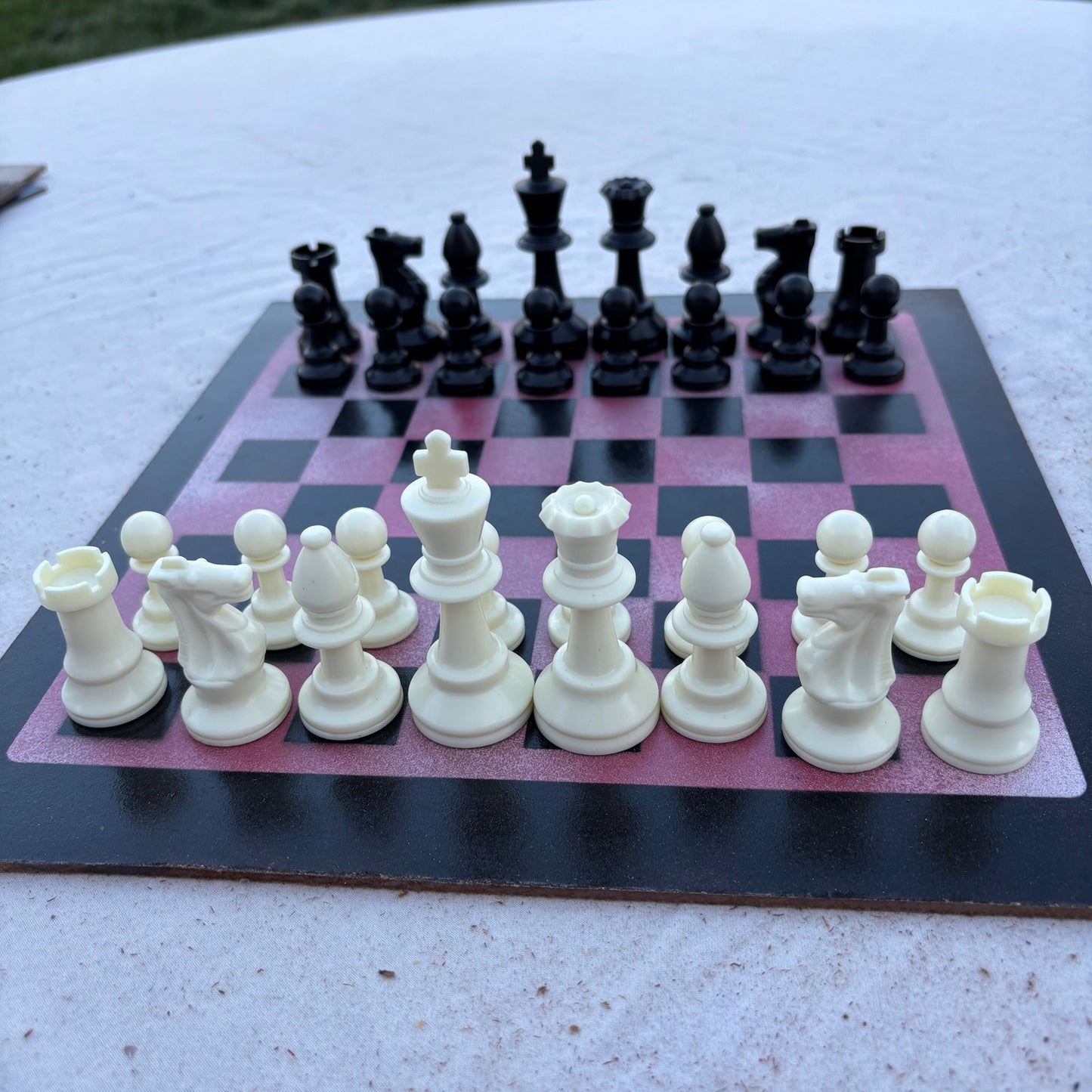 Purple Pink - Painted Chess Set
