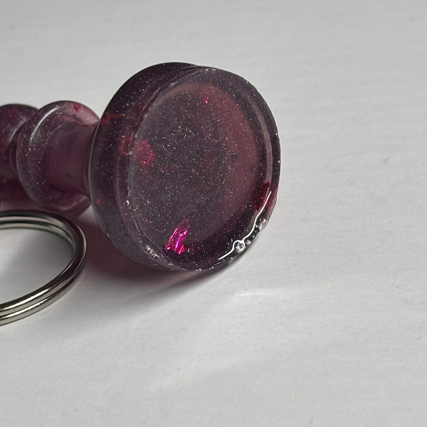 Purple Bishop - Handmade Resin Keychain