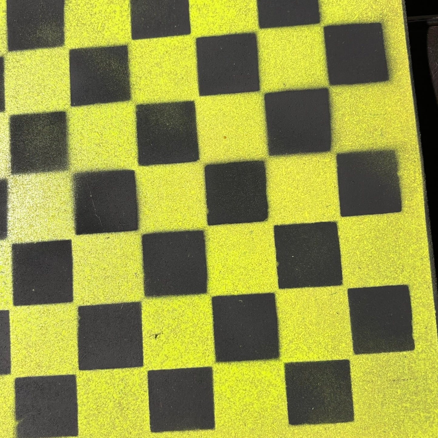 Green & Black - Painted Chess Board