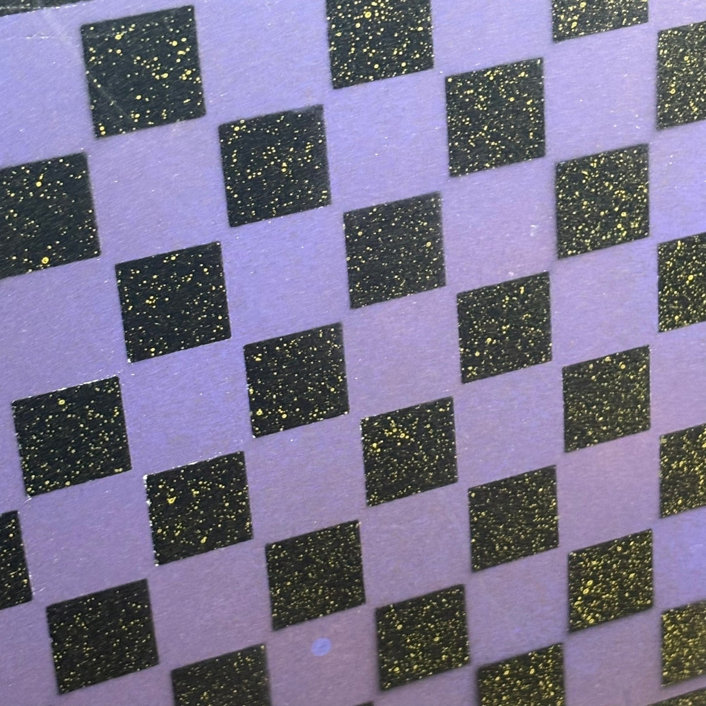 Purple & Black  - Painted Chess Board