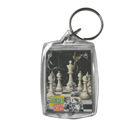 Supreme White - Chess  Photo Keychain