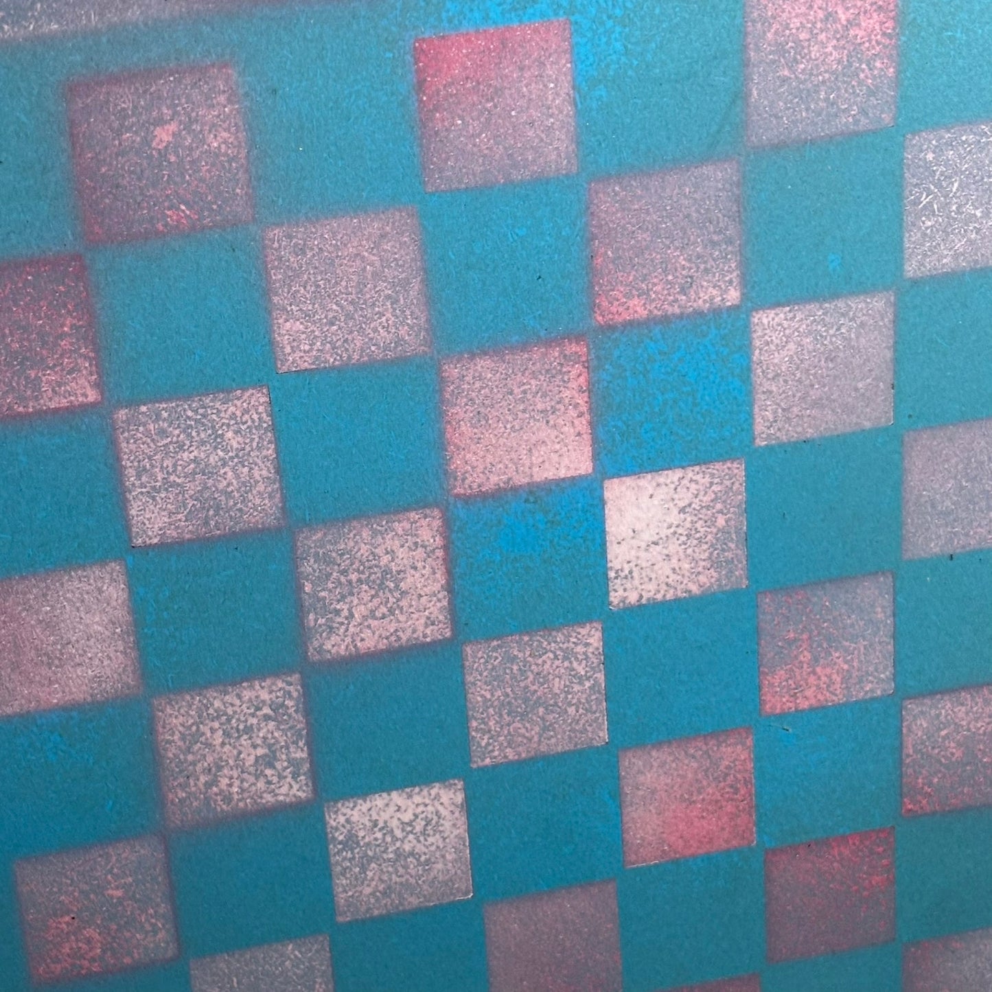 Pink & Blue - Painted Chess Board