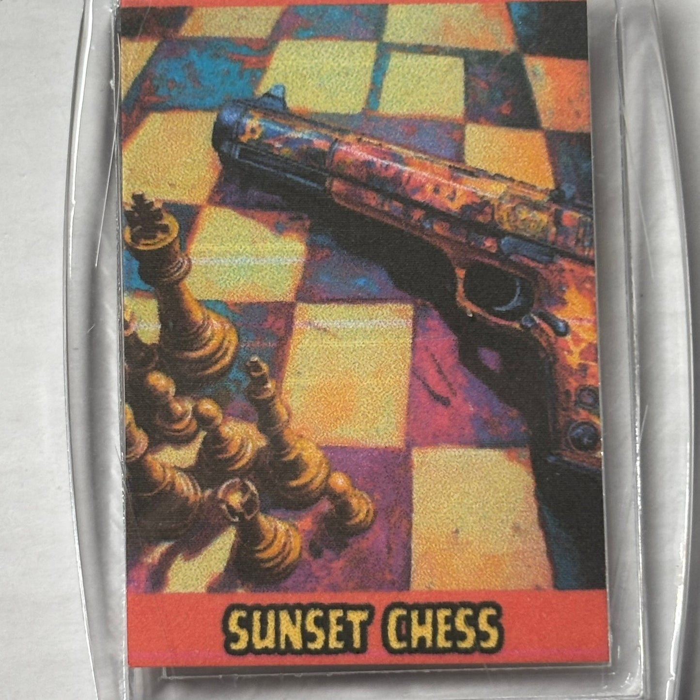 Strapped - Chess  Photo Keychain