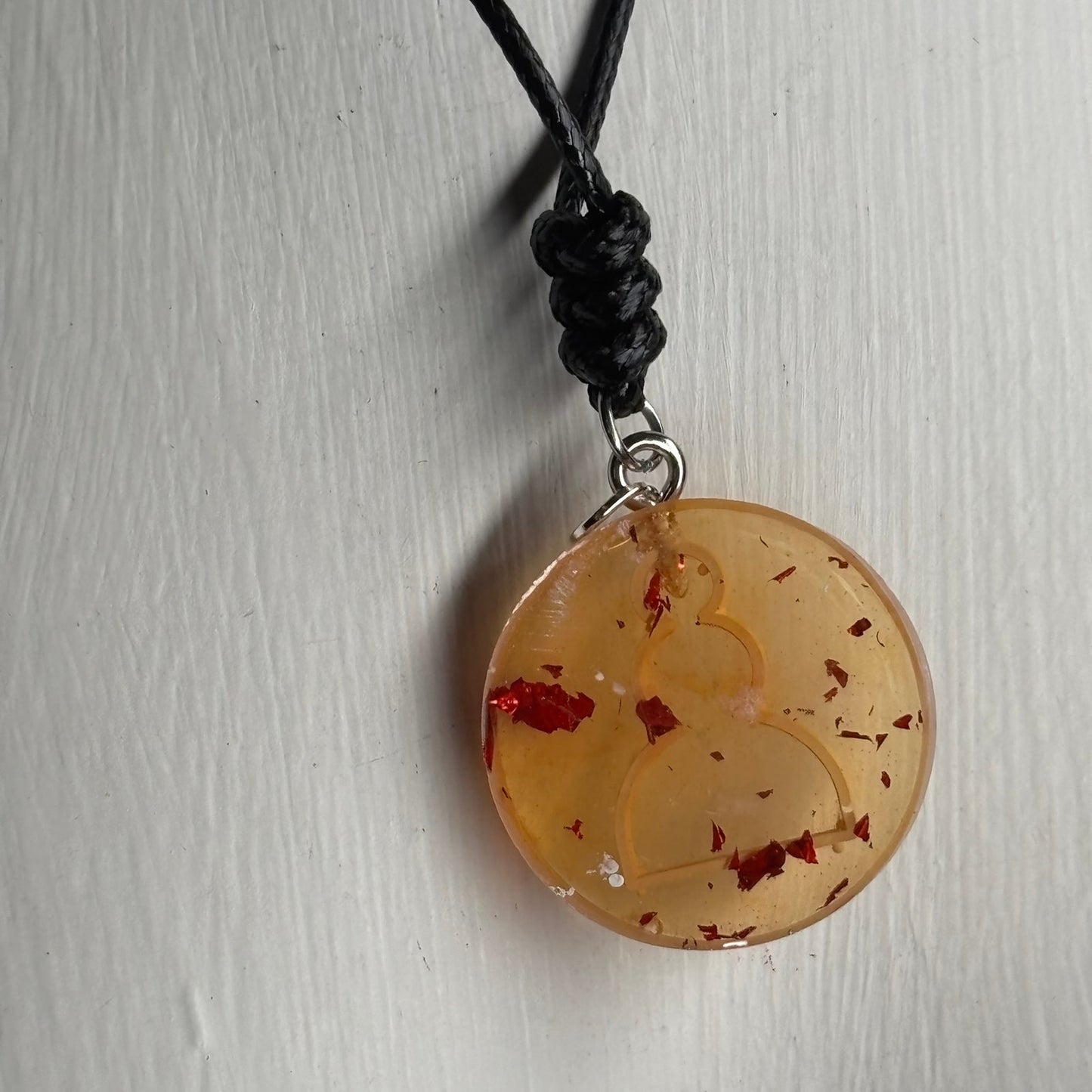 Royal Yellow Pawn - Handmade Resin Chess Necklace