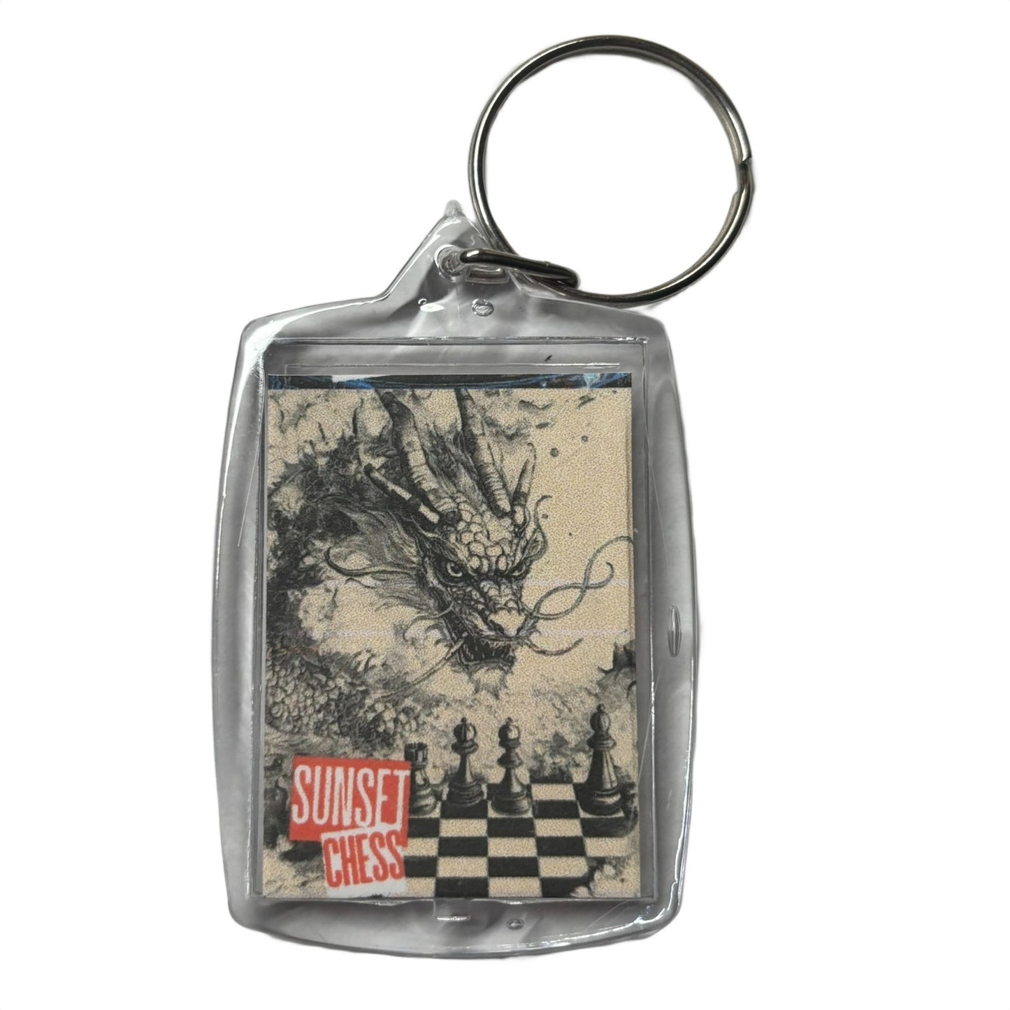 Chinese Dragon - Chess  Photo Keychain