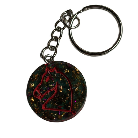 Stealth Royal Knight - Handmade Resin Keychain - Flat Edition