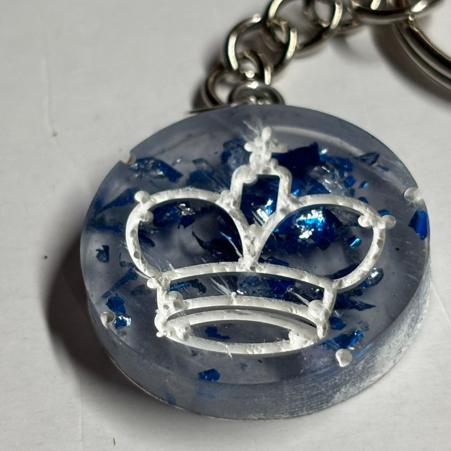 Cowboy Colored Royal King - Handmade Resin Keychain - Flat Edition