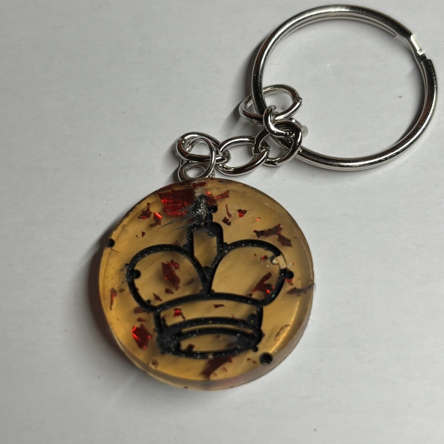Amber Yellow King - Handmade Resin Keychain