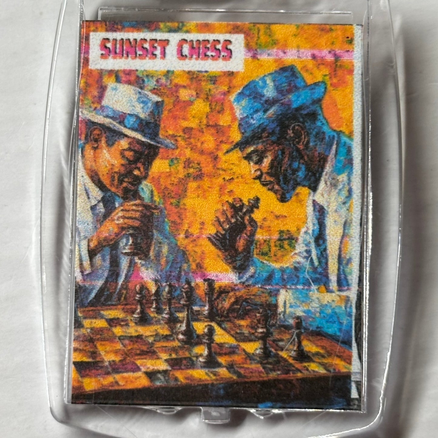 Jazz Men - Chess  Photo Keychain