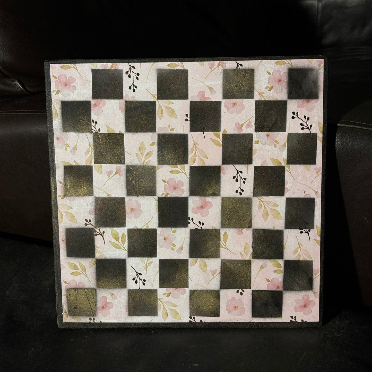 Soft Pink - Scrapbook Chess Board
